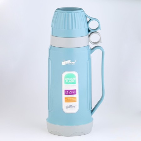 Thermos 1 l, with a glass flask, retains heat 12 hours, with a mug, mix-1