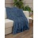 Buenas Noches plaid, size 160x220 cm, blue color