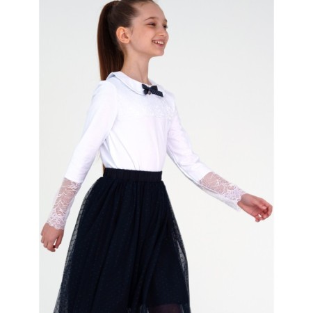 Blouse for girls PlayTode, height 170 cm, white color