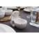 The egg stand “Bunny in gold”, 11 × 6 × 8 cm, white color