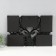 Photo frame Plastic in 5 photos 10x15 "Noble deer" Black 48x33x2.5 cm