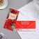Money envelope "Congratulations!" glitter, red roses, 8.3x16.7 cm