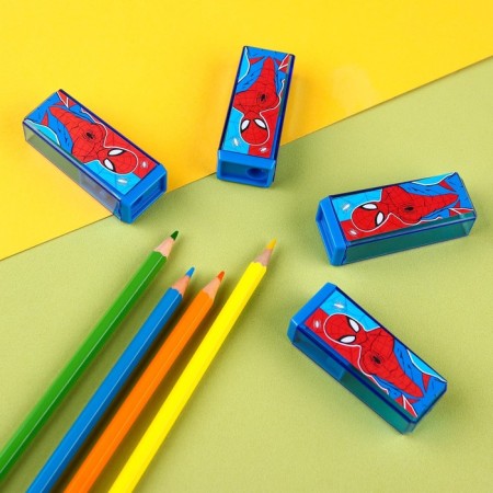 Plastic rectangular sharpener, spider-man-8