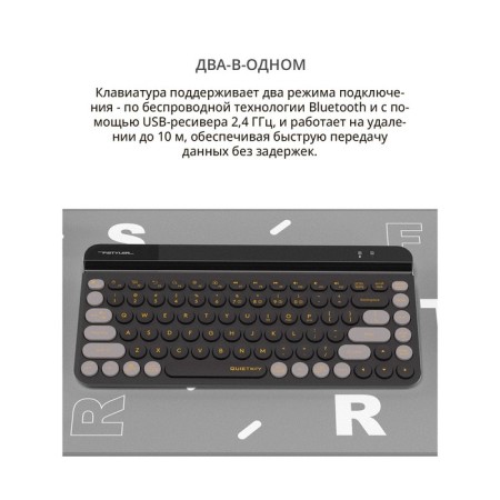 Keyboard A4Tech FSTYLER FBK30 Black/Gray USB wireless BT/Radio Slim Multimedia (FBK3 10045-4