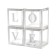 A set of boxes for balloon balls, silver, 30x30x30 cm, in packaging 4 pcs.