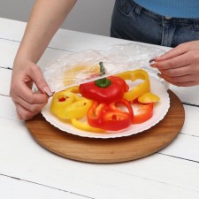 A set of packages to preserve freshness of products with an elastic band, Ø up to 37 cm, 50 pcs