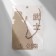 Japan's pendant and sharp shuriken on chains, silver color, 66 cm