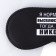 Sleep mask "NEVER", 19.3 x 9.5 cm, black color