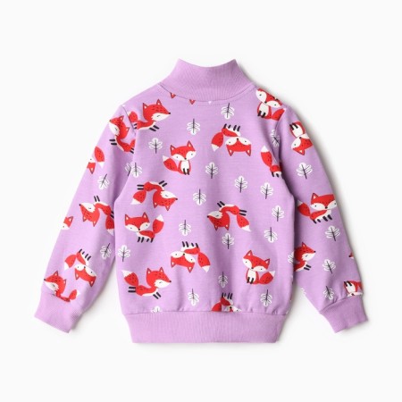 Sweatshirt for girls, lilac color, height 104 cm-3