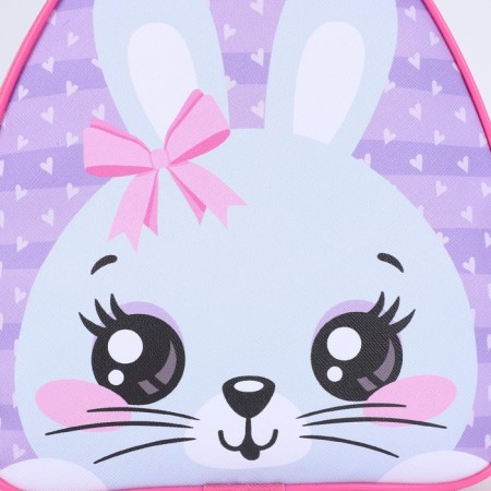 Baby backpack for the girl "Rabbit with Bantik", district. 23x20.5 cm-3