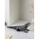 Figure "Varan", polystone, 14 cm, silver color
