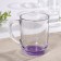 Glass mug "jam", 250 ml, purple color