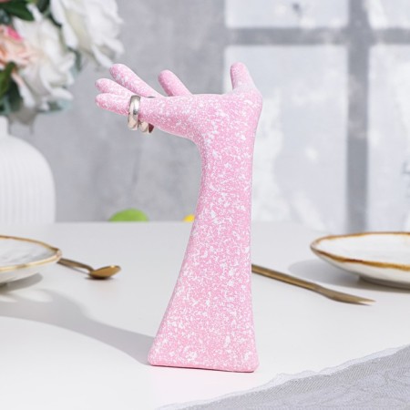 Top for the rings "hand", pink, 17x7.8x10.4 cm