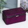 Casket to the leatherette for jewelry "Small squares. Violet" 6x7x12 cm