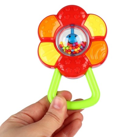 Rattle "chamomile", color mix, crush me-3