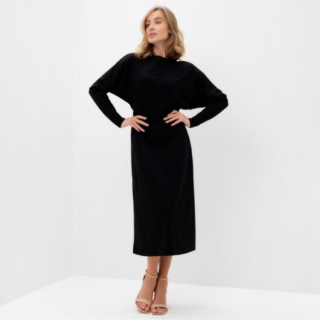 Women's knitted dress Minaku: Basic Line Color Black, Rr. 52