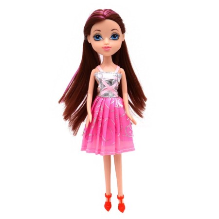FUNKY TOYS "Molly" doll with dark pink hair