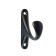 Hook furniture tundra TKO024, one -rod, black, 2 pcs