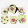 Magnetic bookmarks on the Avocato substrate, 6 pcs