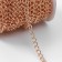 A bag for a bag, iron, 5 × 7 mm, 10 ± 0.5 m, gold color
