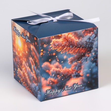 Gift folding box "At dawn", 10 x 10 x 10 cm-1