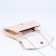 Bag-clate on magnet, beige color