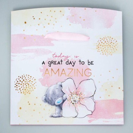 Package-Korobok, 20x28x13 cm "ToDay is a grrit day to beamazing", packaging, me to you-2