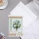 Postcard "On the Day of Wedding!" Handmade, white roses, 11.5x17 cm