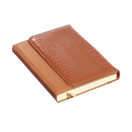 Leduced Diary A5, 160 sheets, Devente.irene, solid combined cover of artificial leather, cream block 70 g/m2, beige-2