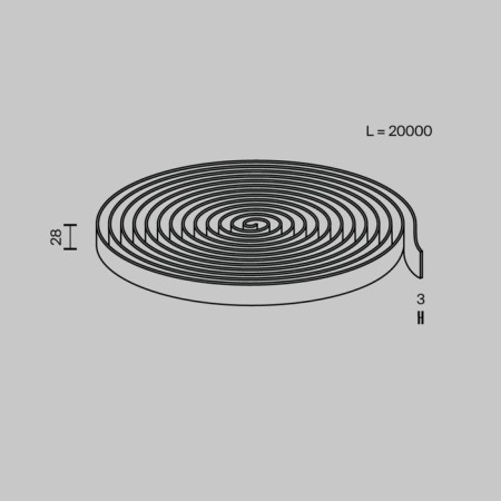 The conductive textile tape Technical TRX130-1.20LG Conductive Textile Tape Parity, 20,000x28x3 mm, color light gray-2
