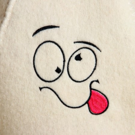 Bath cap with embroidery "Smile 2"-1