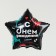 Foil ball 18 "Happy Birthday: #likelike", star, with a substrate