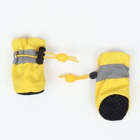Dog boots "comfort" with weighting, set 4 pcs, size 3 (4, 5 x 3, 5 cm), yellow-3