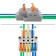 Terminal of QMS 3x2 passing branching 3 poles, with an mounting platform (1 entry, 2 conclusions to the pole)