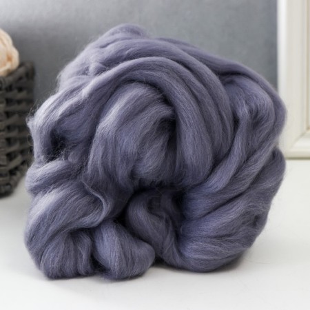 Fasting wool 100% half -toned wool 50 g (169, gray)