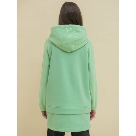 Sweatshirt for girls, height 122 cm, olive color-4