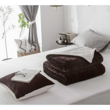 Pillowcase Sofi de Marko "Zhador", size 45x45 cm, coffee color