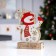 LED figure "Snowman" 16.5 × 20 × 5 cm, wood, batteries LR1130X3, glow warm white