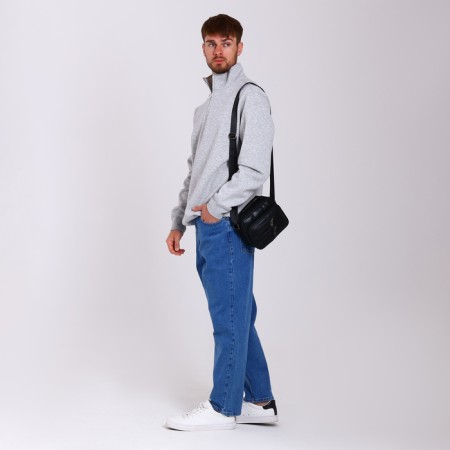 Male bag, black color-6