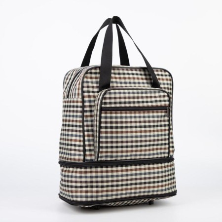 Lightning bag, with an increase, external pocket, beige color-2