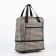Lightning bag, with an increase, external pocket, beige color