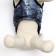 A jacket for dogs with a zipper "Primes", size S, blue (DS 27, Osh 26, OG 38 cm)
