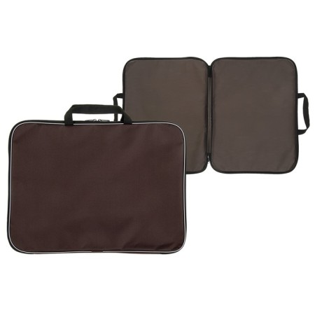 Folder for drawings and drawings A3, 470 x 350 x 20 mm, handles, textile, calligrata standard, brown, density 600d-1