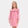 Dress for girls KAFTAN "BASIC Line", size 34 (122-128), pink color