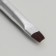 Brush for extensing and design of nails, beveled, 17.5 cm, pile 8 × 5 mm, white color