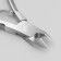 Manicure nippers, 9.5 cm, blade length - 7 mm, on blist, silver color