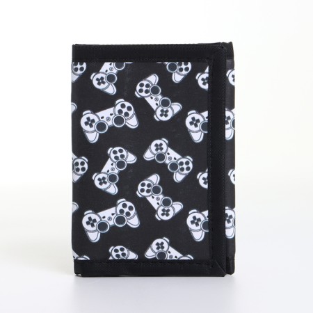 Children's wallet on Velcro "chosen", black color