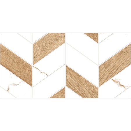 Tiles Facing Geometry Marmaris GT White, GT128VG 50x25-3