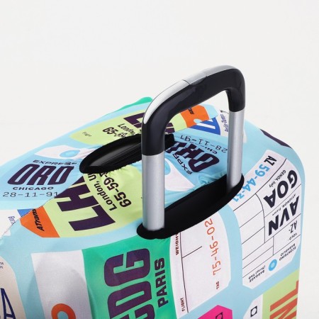 Case for the suitcase 28 ", the color of the blue/multi -colored-2