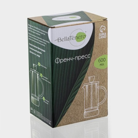 Know -hand teapot - Press Bellatenero "Eco Cork", 600 ml-3